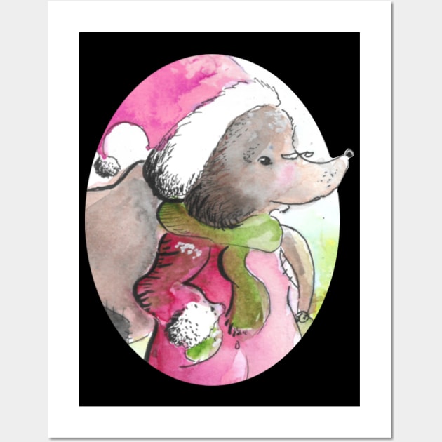 Mole Noelle - Christmas inspired designs Wall Art by STearleArt